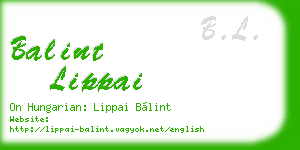 balint lippai business card